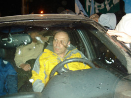 Daniel Varizat momentos antes de atropellar a los manifestantes - Foto: OPI Santa Cruz/Francisco Muñoz