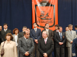 El Gobernador Peralta y el Intendente Roquel en el 122 aniversario de la ciudad