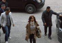 Cristina llegó a tribunales para declarar ante Bonadio por los cuadernos