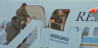 Cuando Chávez saludaba a sus amigos en El Calafate, ya habían repartido U$S 25 millones para cada uno con NK en el Tango 01 - Foto: OPI Santa Cruz/Francisco Muñoz