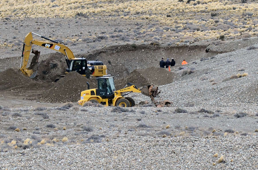 Continúan el allanamiento ordenado por el juez federal Claudio Bonadio en la estancia Cruz Aike propiedad de Lázaro Báez – Foto: OPI Santa Cruz/Francisco Muñoz