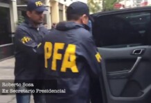 Así sacaban a Copetti, Sosa y Barreiro rumbo a Comodoro Py