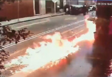 Tras el acto en Plaza de Mayo, encapuchados tiraron bombas molotov contra una sede de Gendarmería