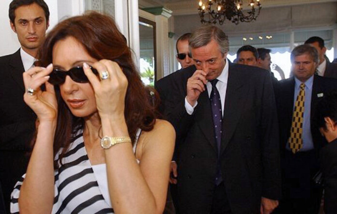 El matrimonio presidencial junto a Daniel Muñoz -