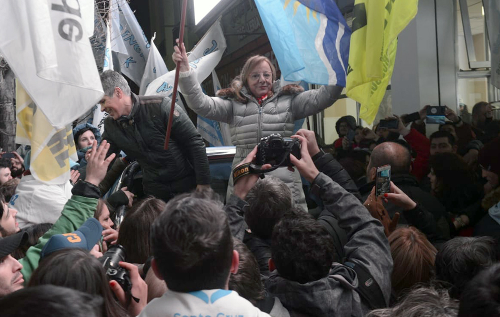 El festejo de Alicia Kirchner en Río Gallegos - Foto: