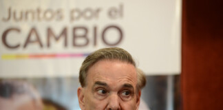 El candidato a vicepresidente Miguel Ángel Pichetto en Río Gallegos - Foto: OPI Santa Cruz/Francisco Muñoz