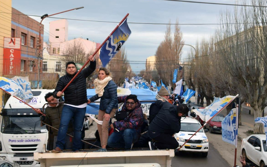 Cierres de campaña en Río Gallegos de los candidatos a Gobernadores -