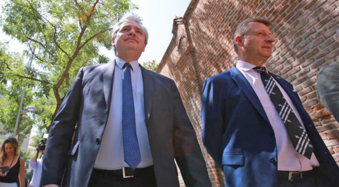 Alberto Fernández se reunió con la número uno del mayor banco privado del país
