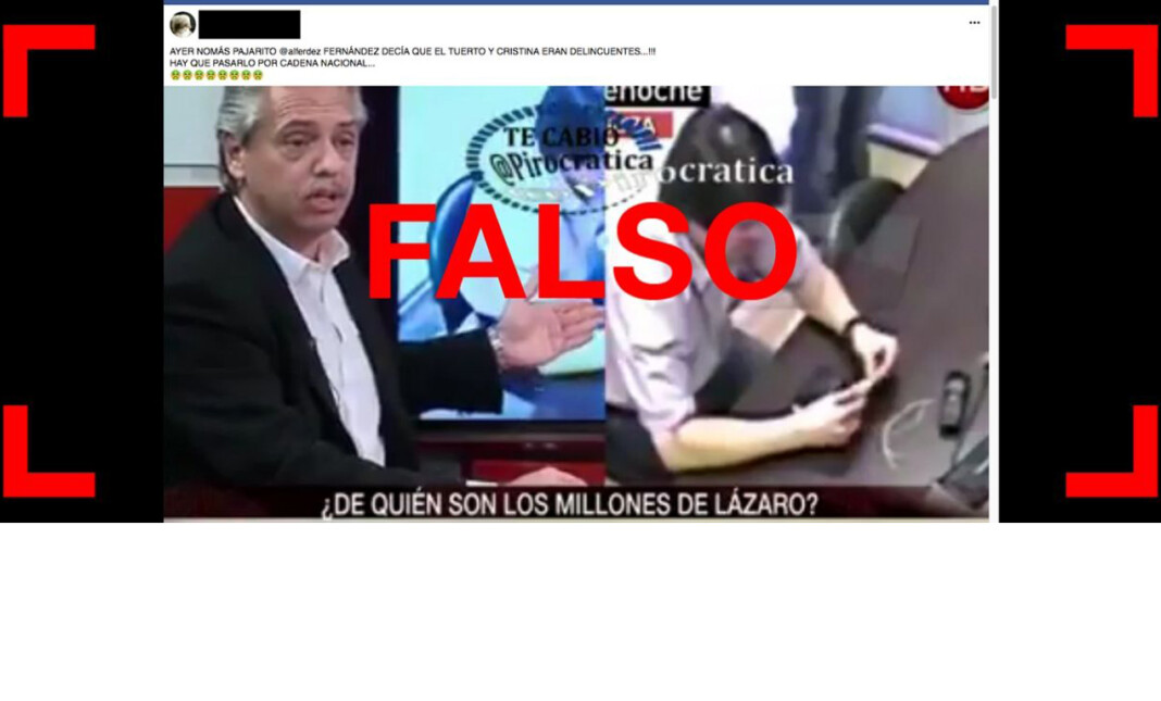 Es falso que Alberto Fernández dijo en una entrevista que Néstor y Cristina Kirchner 
