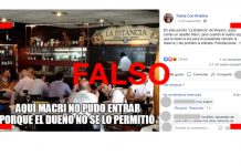 Es falso que un restaurante en Rosario no dejó almorzar a Macri porque no tenía reserva
