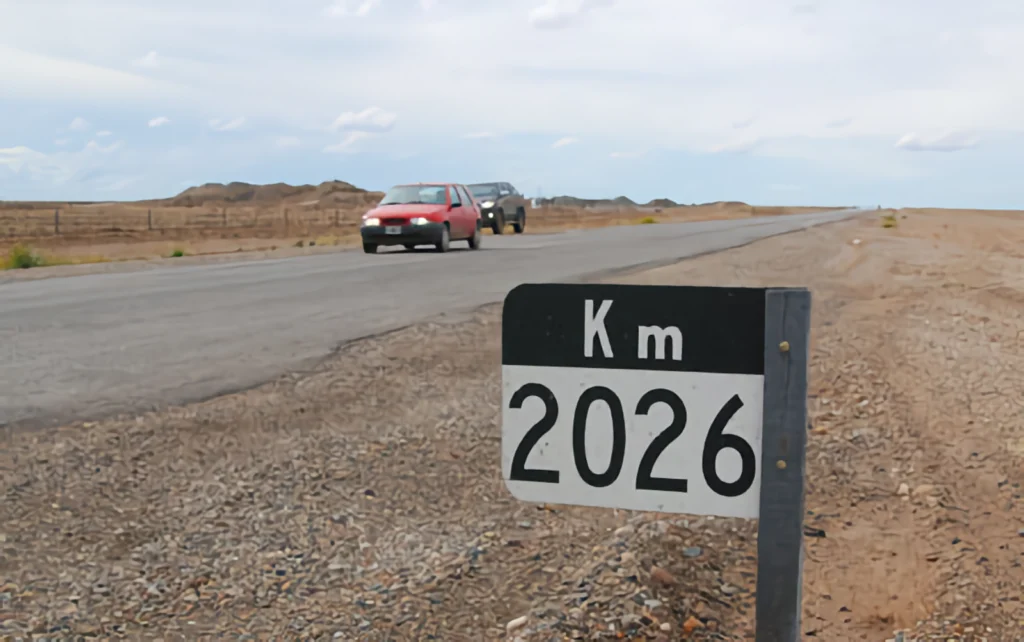 La ruta nacional Nº 3 en el kilómetro 2026 - Foto: OPI Santa Cruz/Francisco Muñoz