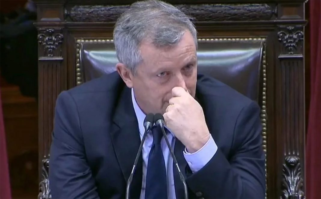 Las lágrimas de Emilio Monzó en su última sesión como presidente de la Cámara de Diputados