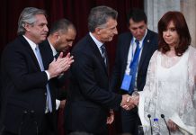 ¡JODETE MACRI! Ceremonia de asunción y traspaso de mando presidencial, en el Congreso de la Nación, el 10 de Diciembre de 2019 en Buenos Aires, Argentina. Fotos: Comunicación Senado