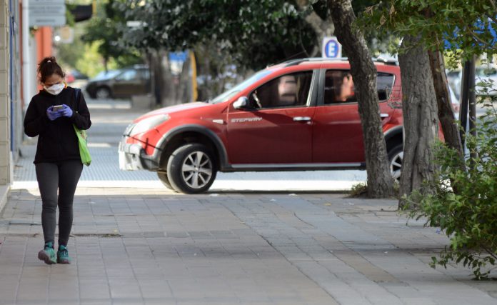 Cuarentena total en las calles de Río Gallegos – Foto: OPI Santa Cruz/Francisco Muñoz