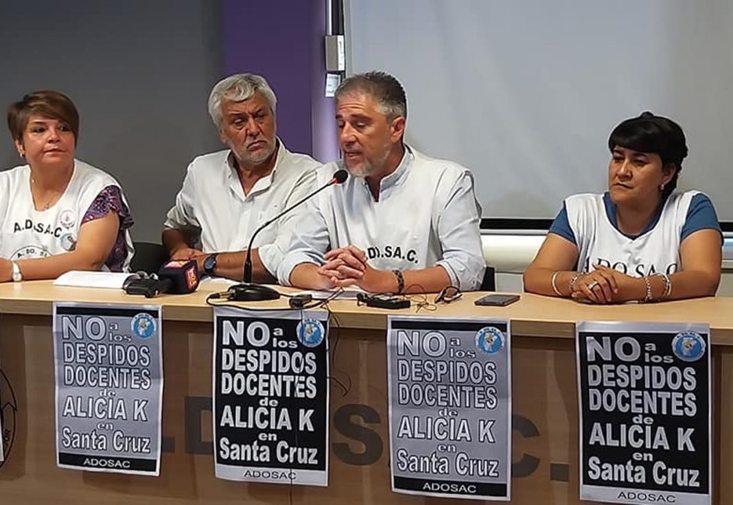 Despidos encubiertos y arbitrario de docentes en Santa Cruz ante el silencio cómplice de CTERA