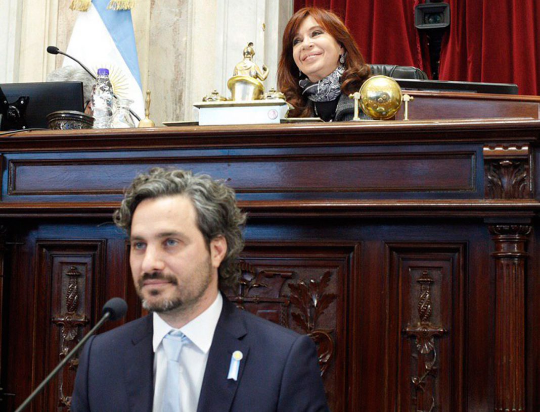Santiago Cafiero en el Senado de la nación - Foto