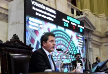 Sergio Massa no será candidato por primera vez en 18 años, pero ubicó tropa propia en las listas El presidente de la Cámara de Diputados, Sergio Massa, durante la sesión remota de la Cámara Baja - Foto: Telam