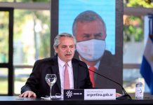 “Debemos extremar los cuidados”: el pedido de Alberto Fernández tres días después del festejo de Fabiola Yañez El presidente Alberto Fernández anuncia que "entre el 18 de julio y el 2 de agosto vamos a ir tratando de volver a la vida habitual" - Foto: Telam