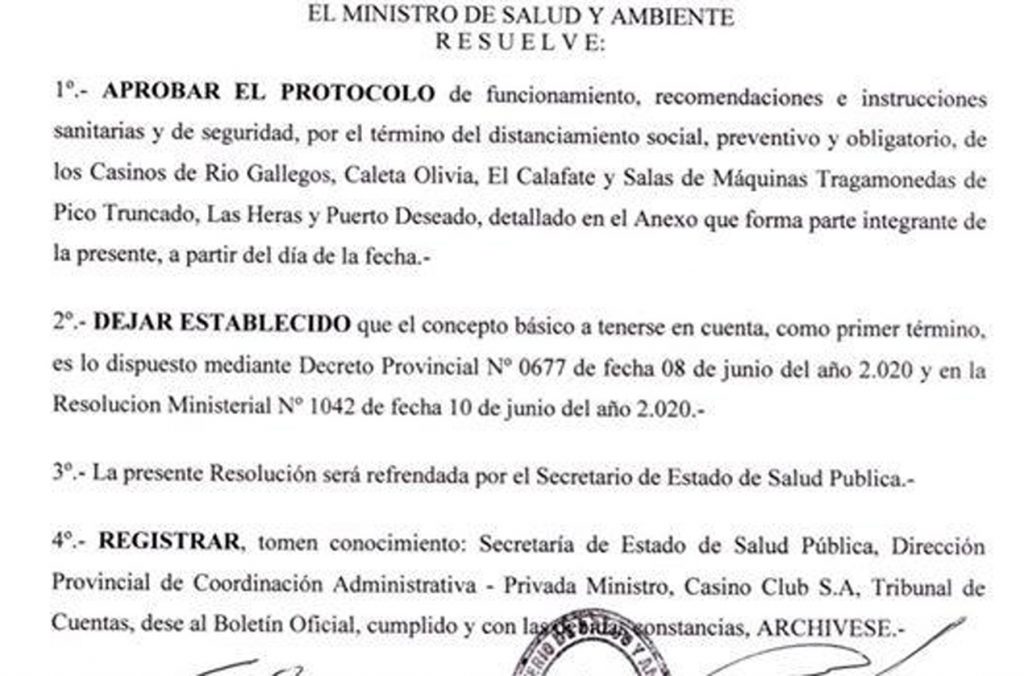 Casino Club es una actividad “esencial” en Santa Cruz. El gobierno autorizó su apertura y fue lo último que cerró cuando se inició la cuarentena