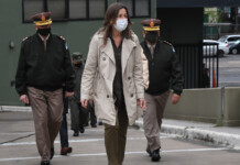 El primer informe oficial habla de “inconsistencias” en el supuesto envío de material bélico a Bolivia La ministra de Seguridad Sabina Frederic - Foto: Telam