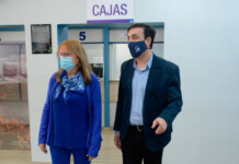 La gobernadora Alicia Kirchner y el Intendente Pablo Grasso -