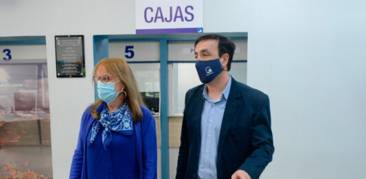La gobernadora Alicia Kirchner y el Intendente Pablo Grasso -