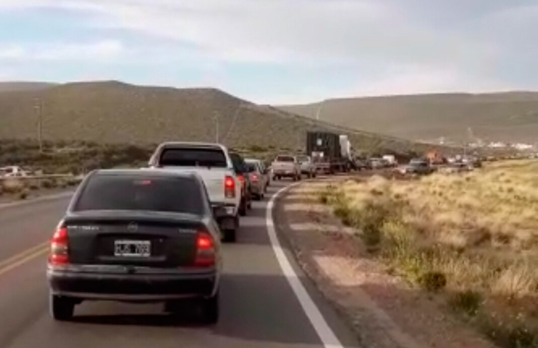 Chubut filas ingresos a la ciudad