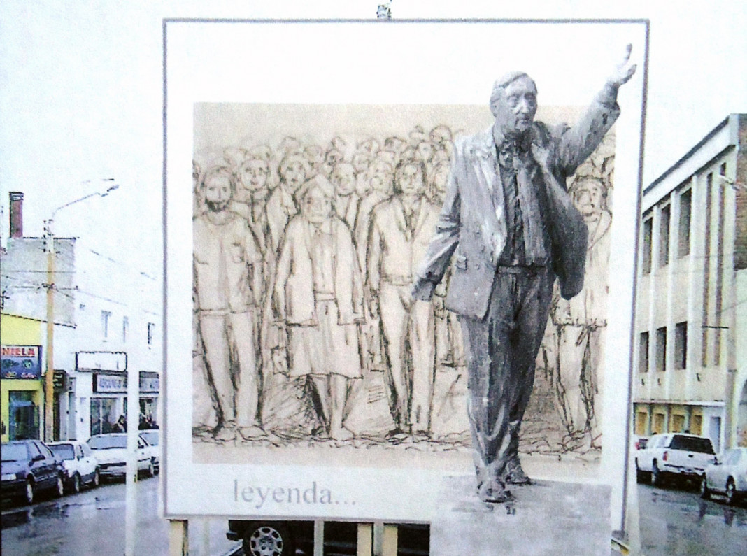 La estatua de Néstor Kirchner
