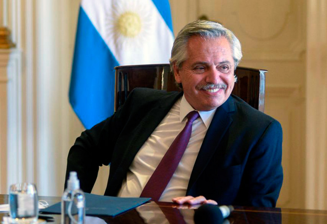 El presidente Alberto Fernández -