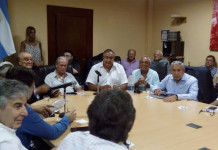 En alerta por el avance cristinista sobre el sistema de salud, la CGT convocó a una inusual cumbre de verano Reunión CGT -