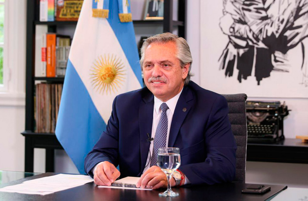 El Presidente de la nación Alberto Fernández -