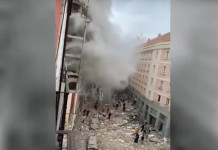 Explosión en un edificio del centro de Madrid Explosión en un edificio del centro de Madrid
