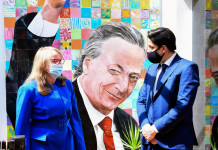 El Ministro Trotta llegó a Río Gallegos para encabezar un acto político-partidario El ministro de educación de la nación Nicolás Trotta junto a Alicia Kirchner - Foto: