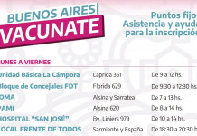 Polémica en Pergamino por la inscripción para la vacuna contra el coronavirus en unidades básicas del kirchnerismo