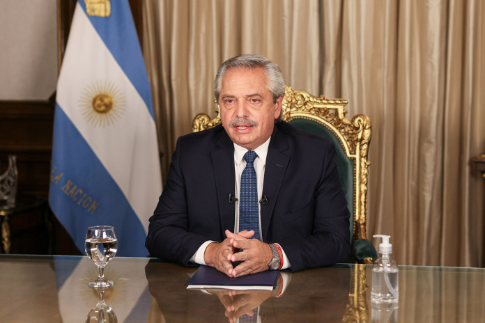El presidente Alberto Fernández