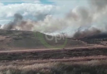 EFECTIVOS DEL EJÉRCITO DE ROSPENTEK HACIENDO PRÁCTICAS DE COMBATE NOCTURNO, QUEMARON 1500 Has DE PASTIZALES EN LA CUENCA