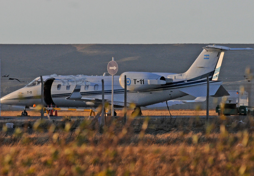 El T11 en posición 4 en el aeropuerto de Río Gallegos - Foto: OPI Santa Cruz/Francisco Muñoz