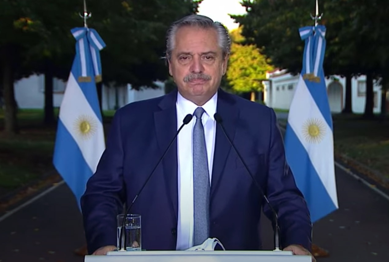 Alberto Fernández anuncio un toque de queda de 00:00 a 06:00 Alberto Fernández anuncio un toque de queda de 00:00 a 06:00