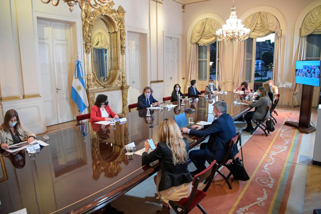 Reunión funcionarios Casa Rosada