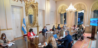 Reunión funcionarios Casa Rosada