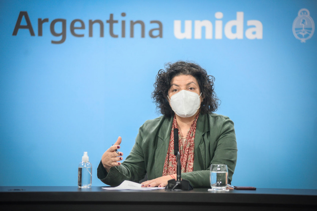 La ministra de Salud de la Nación, Carla Vizzotti