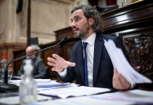 Martín Lousteau: “Santiago Cafiero en el Senado siente que rinde examen frente a Cristina Kirchner” Santiago Cafiero en el Senado de la Nación