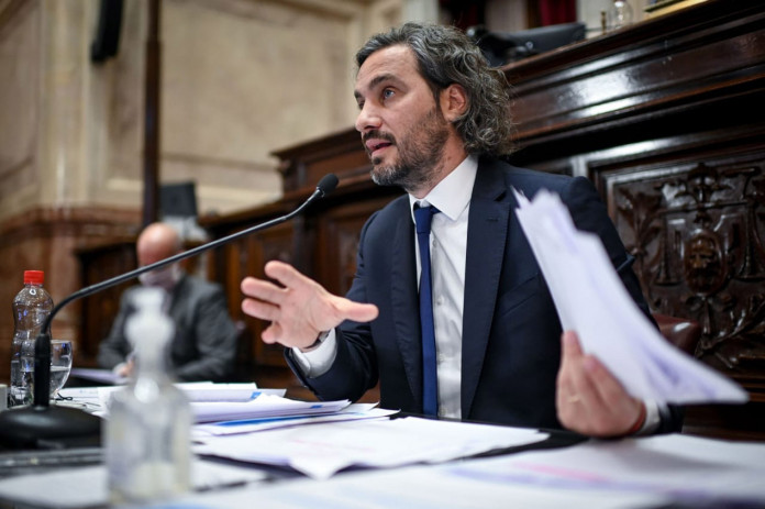 Santiago Cafiero en el Senado de la Nación