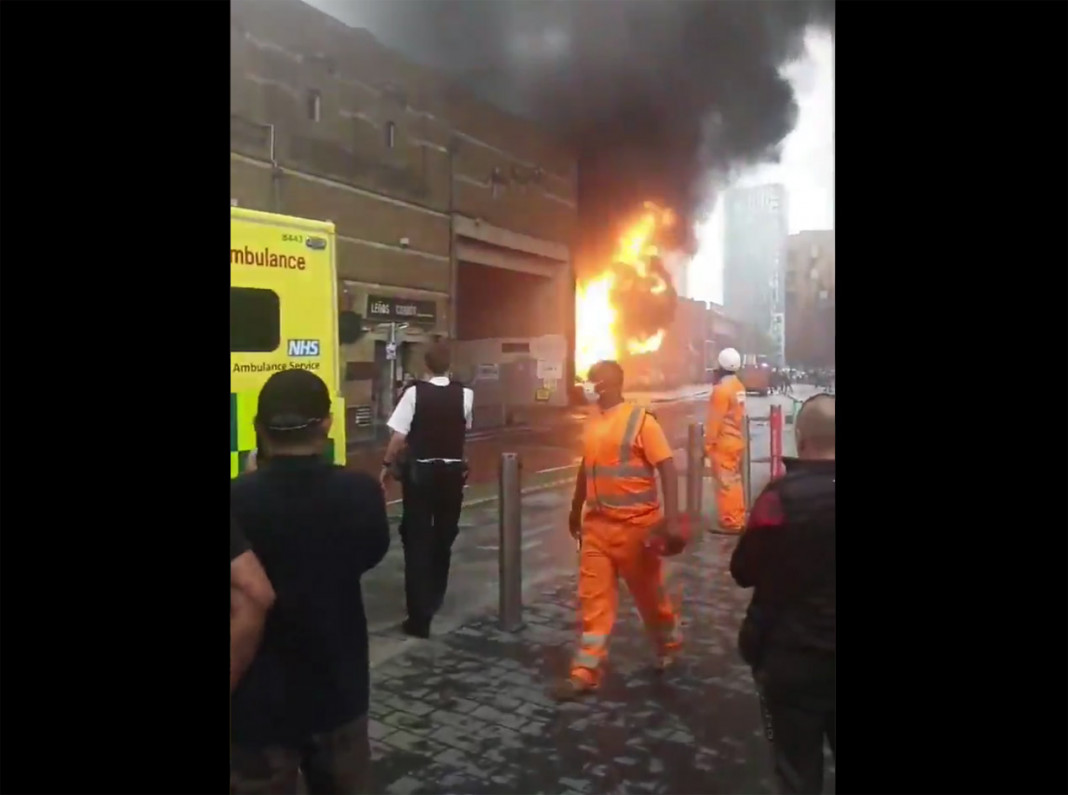 Gran explosión en una estación de subte de Londres