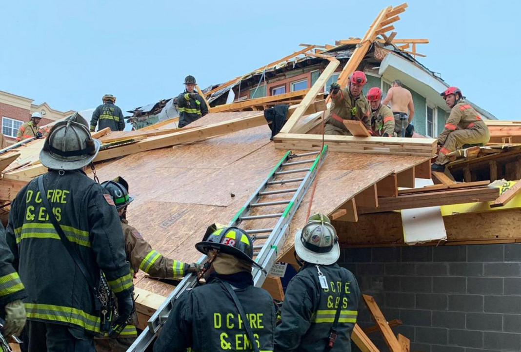 Se derrumbó un edificio en construcción de cinco pisos en Washington