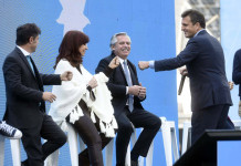 El oficialismo mostró unidad y Cristina Kirchner dijo que necesitan “muchos períodos de gobierno” Acto del Frente de Todos en plena campaña electoral - Foto: Telam