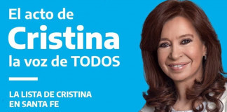El acto de Cristina Kirchner en Santa Fe al que no asistió