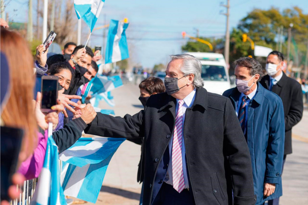 El presidente Alberto Fernández participa de un acto - Foto: Telam
