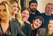 Duras críticas de la oposición al Presidente por una foto con la primera dama y amigos