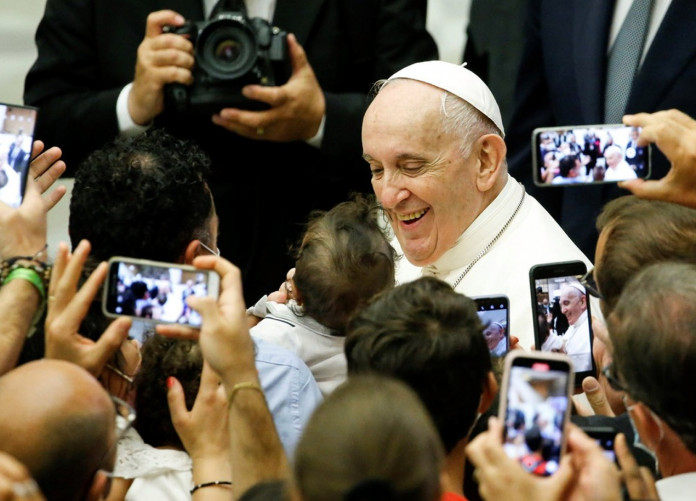 El papa Francisco volvió a encabezar una audiencia general